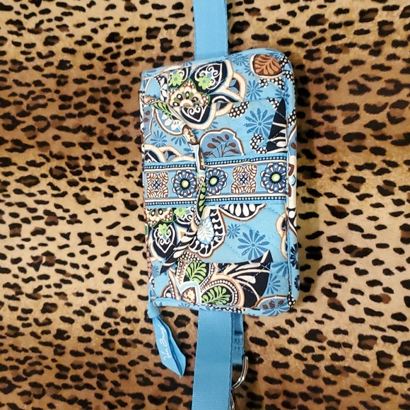 Vera Bradley Retired Bali Blue Fanny Pack Belt Bag 8X5 - Picture 5 of 9